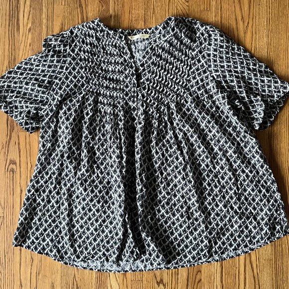 Wayward Fancies By Eshakti Black White Mini Dress Women's Plus 4X
